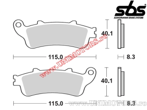 Pastilhas de freio dianteiras - SBS 156MS (metálicas / sinterizadas) - (SBS)