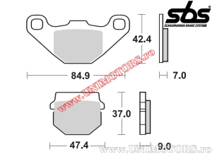 Pastilhas de freio dianteiras - SBS 544SI (metálicas / sinterizadas) - (SBS)
