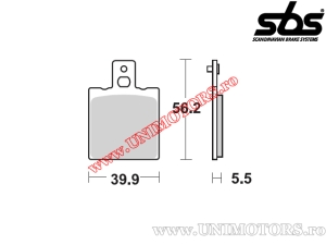 Pastilhas de freio dianteiras - SBS 583HF (cerâmica) - (SBS)