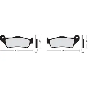 Pastilhas de freio orgânicas Harley/Buell - 17200282
