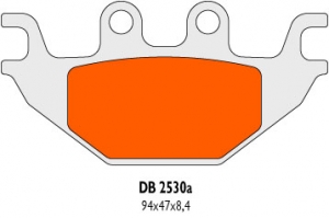 Pastilhas de freio (sinterizadas) DB2530QDN - Kymco KXR 250 Sport (Mongoose) LA50AE / SYM (Sanyang) Track Runner 200 - Delta