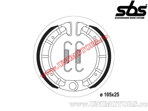 Pastilhas de freio traseiras - 105x25mm SBS 2206 - (SBS)