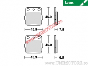 Pastilhas de freio traseiras - MCB538SI sinterizadas SI - Lucas TRW