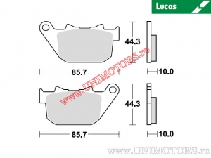 Pastilhas de freio traseiras - MCB754SH sinterizadas SH - Lucas TRW