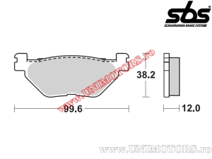 Pastilhas de freio traseiras - SBS 169MS (metálicas / sinterizadas) - (SBS)