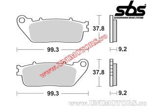Pastilhas de freio traseiras - SBS 862LS (metálicas / sinterizadas) - (SBS)