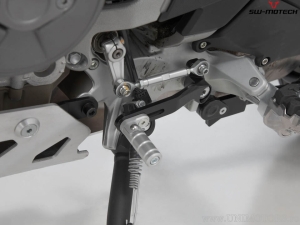 Pedale cambio in alluminio colore nero-argento - Ducati Multistrada V4 ('20-) - SW-Motech