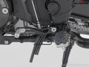 Pedale cambio in alluminio colore nero-argento - Honda NT1100 ('21-) - SW-Motech