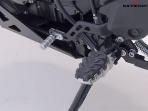 Pedale cambio in alluminio colore nero-argento - Suzuki V-Strom 800 / 800DE ('22-) - SW-Motech