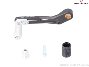 Pedale cambio in alluminio colore nero-argento - Triumph Tiger 1050 modelli ('06-) - SW-Motech