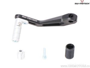 Pedale cambio in alluminio colore nero-argento - Triumph Tiger 1200 / Explorer / XC ('11-) - SW-Motech