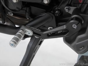 Pedale cambio in alluminio colore nero-argento - Triumph Tiger 1200 / Explorer / XC ('11-) - SW-Motech