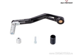 Pedale cambio in alluminio colore nero-argento - Triumph Tiger 900 modelli ('19-'23) - SW-Motech