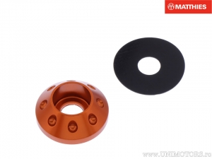 Perno Cónico M6 6.00 x 26.00 x 10.00 mm Aluminio Naranja - JM