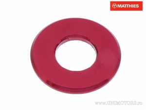 Perno Saiba M8 8.00 x 19.00 mm de aluminio rojo - JM