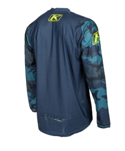 Petrol Jersey Vivid Blue Camo: Mărime - L