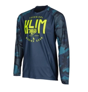 Petrol Jersey Vivid Blue Camo: Mărime - L