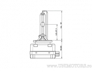 Phare Xenon D3S PK32d-5 XENARC 42V 35W - Osram