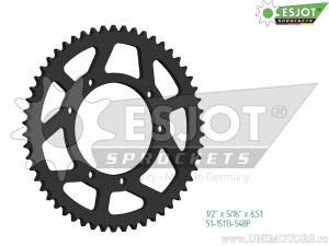 Pignon arrière Esjot noir - 54 dents (pas 428) - Fantic Enduro 125 E Casa - E Performance - ER Compétition / 200 E Casa - JM