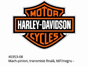 Pignon transmission finale, 68 dents, noir - 40353-08 - Harley-Davidson