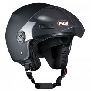 PILOT - Casca Open-face FAZER, negru mat [M]