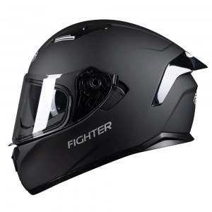PILOT - Casco Full-face FLIPPER Fighter [visor solar] negro mate [XXL / 2XL]