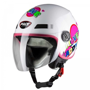 PILOT - Kask dziecięcy FAZER JUNIOR, różowy [M]