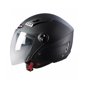 PILOT - Open-face Helmet KIRON 3 (with sun visor), matte black [XS]