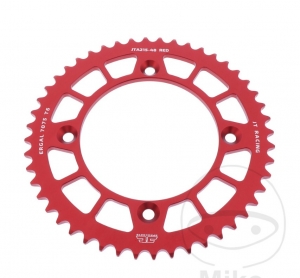 Pinhão traseiro JTA215.48 VERMELHO (passo 420) - Honda CR 80 R - RB 19 polegadas / CR 85 R - RB 19 polegadas / CRF 150 RB 19/16