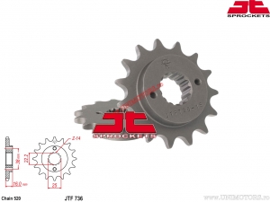 Pinion fata Ducati Monster / SS / Monster Dark / Multistrada / Sport / SP / Super Light / Paso Sports - JTF 736 - JT