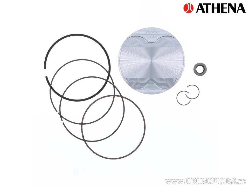 Piston forjat 4T Ø 95,99 mm pentru cilindru OE - Athena