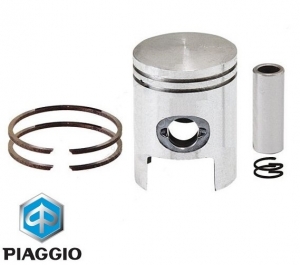 Piston kit - D40.00 mm (standard size) bolt 12 - Aprilia (Piaggio engine) / Gilera / Piaggio / Vespa 2T 50cc - Piaggio