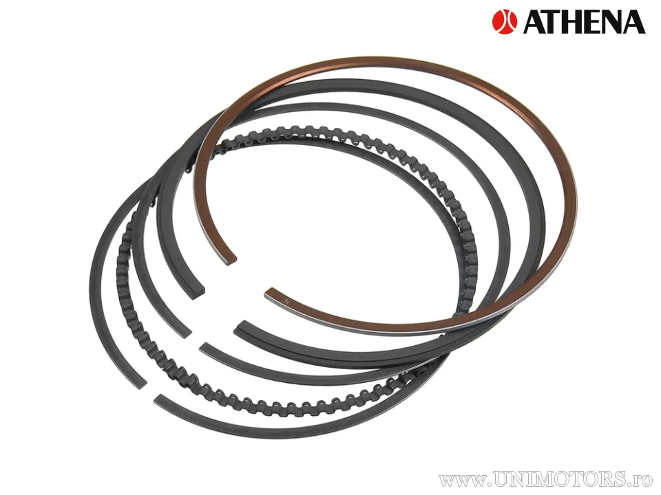 Piston ring set - (63.00mm) - Fantic Caballero 125 Regolarita ('11-'12) / Yamaha YP 125 X-Max R / ABS ('17) - Athena