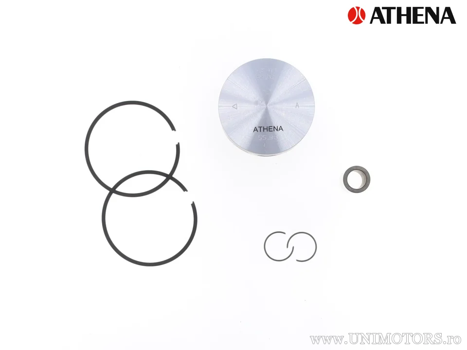 Piston turnat 2T Ø 55,96 mm pentru cilindru OE - Athena