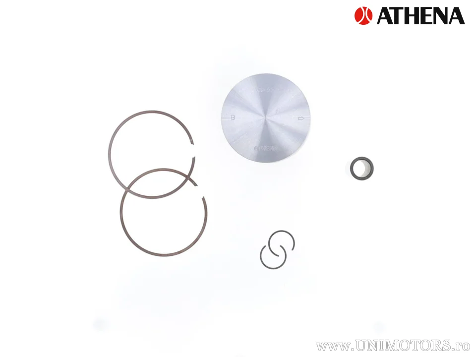 Piston turnat 2T Ø 66,35 mm pentru cilindru OE - Athena