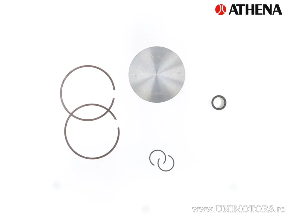 Piston turnat 2T Ø 66,36 mm pentru cilindru OE - Athena