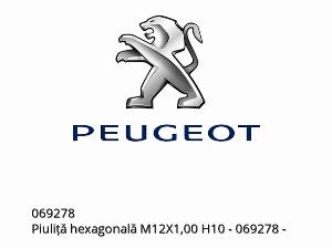 Piuliță hexagonală M12X1,00 H10 - 069278 - Peugeot