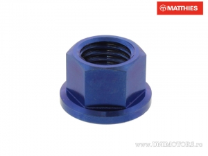 Piulita cu guler Pro Bolt M12 x 1.50 mm titan albastru - JM