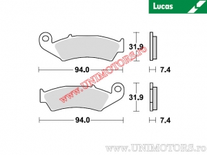 Placute frana fata - MCB574SI sinterizate SI - Lucas TRW