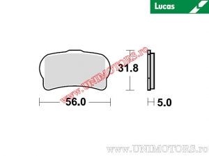 Placute frana fata - MCB887RSI sinterizate RSI - Lucas TRW