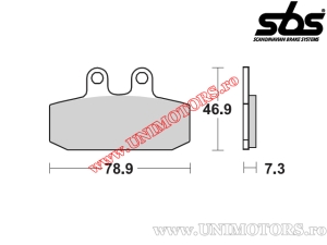 Placute frana fata - SBS 108MS (metalice / sinterizate) - (SBS)