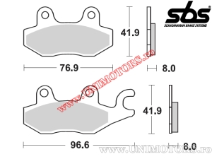 Placute frana fata - SBS 134MS (metalice / sinterizate) - (SBS)
