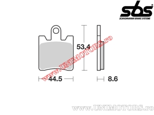 Placute frana fata - SBS 146MS (metalice / sinterizate) - (SBS)