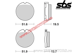 Placute frana fata - SBS 501HF (ceramice) - (SBS)