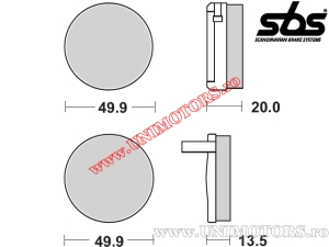 Placute frana fata - SBS 502HF (ceramice) - (SBS)