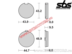 Placute frana fata - SBS 524HF (ceramice) - (SBS)