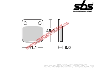 Placute frana fata - SBS 536SI (metalice / sinterizate) - (SBS)