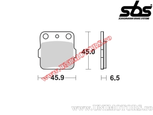 Placute frana fata - SBS 584RSI (metalice / sinterizate) - (SBS)