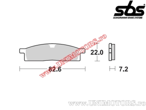 Placute frana fata - SBS 589RSI (metalice / sinterizate) - (SBS)