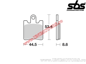 Placute frana fata - SBS 740HS (metalice / sinterizate) - (SBS)